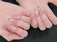🎀チップ長さだしうるうるマグネット➕フラッシュグラデーション🎀チップ長さだしオフ➕1500円