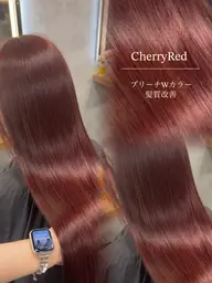 🍒ྀི暖色にしたい方🍒ྀིブリーチなしWカラー+オリジナルトリートメント