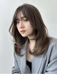 ミニモ学割　ロングレイヤーカット＋ワンカラー♡ 前髪ありの方優先でご案内させていただきます🫧3cm以上カット