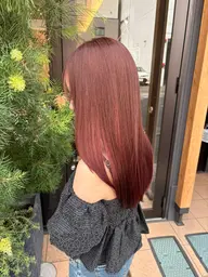 カット+ブリチー無しWカラー+トリートメント