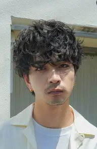 当店スタイリストカット+シャドウパーマ