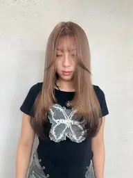 ケアブリーチあり裾カラーorグラデーションカラー【髪質改善inケアカラー】+超音波tr♡スチーム付き