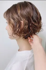 【女性限定】パーマ＋カット（メニュー画像の様なショートボブにパーマをやらせて頂ける方募集中！）