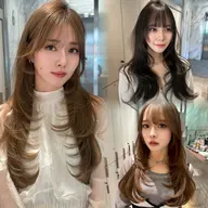 【韓国レイヤーカット🎀】➕前髪カット・顔周りカットも🙆🏻♀️トリートメント付き🫧✨