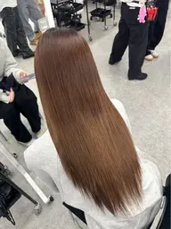 【🫧🌻汗でのうねり解消🌻🫧‪】cut✂️➕縮毛矯正➕one color👩🏻🎀