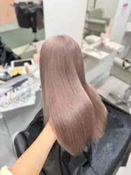 ブリーチメニュー❣️全頭ブリーチメニュー💫【ケアブリーチ➕ワンカラー➕超音波アイロン✨】(全頭ブリーチ💛)