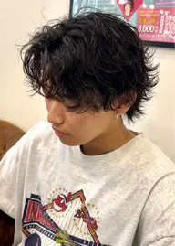 【カット、パーマ】