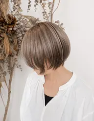 【⭐️モニター価格⭐️-10歳を叶える脱白髪染め】カット＋白髪ぼかしハイライト+トリートメント