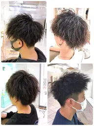 😎メンズ限定　カット＋【ツイストパーマ】【スパイラルパーマ】【クルクルパーマ】【ウェーブパーマ】