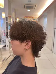 【メンズカットパーマ】波巻きパーマ