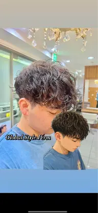 メンズカット✂️➕スペインカール🌀/フリンジパーマ