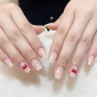 ワンカラー+パーツ2本💜