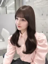 【メンテナンスにおすすめ🌷】前髪顔周りカット+カラー+クイックトリートメント ￥7990