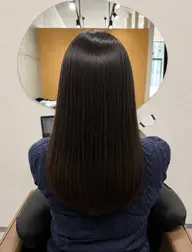 【最高級メニュー】カット+美髪縮毛矯正+カラー+トリートメント