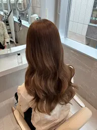 レディースも大歓迎💕💭【艶々カラー➕髪質改善トリートメント】巻仕上げもできます!!
