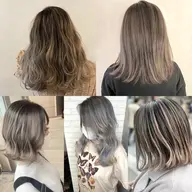 【ダメージレス】デザインカラー+エフェクトブリーチ［シャドウルーツ/エアタッチ/エンドカラー/ルーツカラー］¥19000