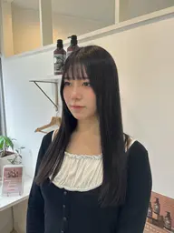【雨でもうねらない前髪に⭕️】前髪ストレート(シャンプーブロー込み)