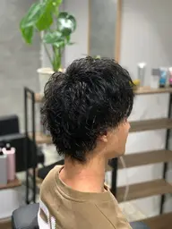 メンズカット+パーマ