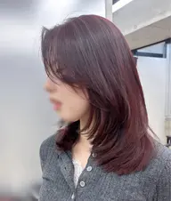 【まずはこれ✨】リセット+カット+透明感カラー+髪質改善+リンゴ幹細胞🍎🍏