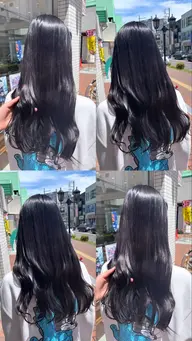 【ブリーチ毛対応◎】暗染めカラー🩶