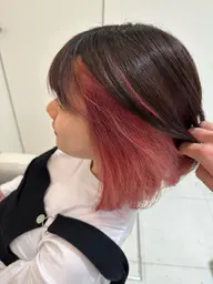 ・イヤリングカラー(ブリーチあり)