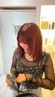 カット＆透明感カラー＆ハホニコトリートメント🌟