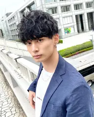 🔹似合わせメンズカット+メンズパーマ+トリートメント+ヘアセット🔹 《学生¥12,000》