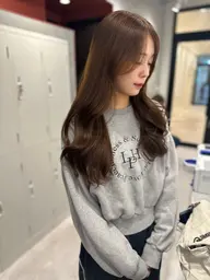 カット+透明感カラー+ベーシックトリートメントshスパ付き¥9000