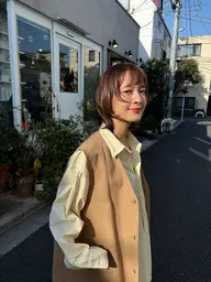 ⭐️5.6月限定⭐️似合わせカット+抜け感カラー+2STEPトリートメント/レイヤー/ボブ