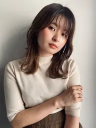 今流行りのオリーブ系カラー💚🍀(ブリーチ履歴の無い方)