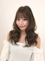 前髪カット+プレミアムケアカラー🎀🤍