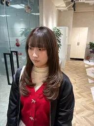 （ブリーチ無しでも透明感UP）❤️‍🔥【ブリーチ無しダブルカラー】❤️❤️‍🔥＋艶トリートメント