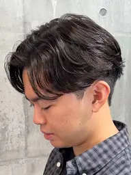 【自然なパーマ🌀】カット(スタイリスト)+毛流れパーマ(モデル料金)#フェザーパーマ