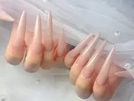 🧚🏻‍♀️シンプルネイルロングフルチップコース🧚🏻‍♀️【LA発アプレ使用】 ¥9000(オフあり)
