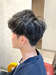 メンズカット+デザインパーマ