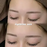 眉毛wax (メイク付き/間引きカット+550)🌼 ¥6000
