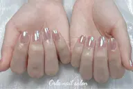 🎀【自爪オフあり・美フォルム・ケア込】🎀 オーロラネイルorミラーネイル
