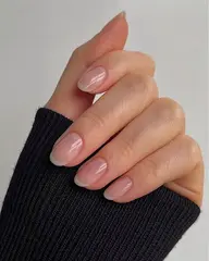 【ハンド】自爪風クリアネイル ￥6,050 折れやすい爪の保護にも◎