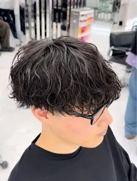 ✂️似合わせメンズカット+パーマ(ツイストスパイラル、波巻き、フェザー、ニュアンス、シャドウ)+トリートメント