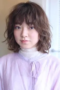 似合わせカット+スタイリングしやすいパーマ