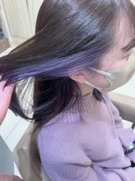 【18:00以降限定🌙】インナーカラー + トリートメント🎀🫧(ブリーチ込み)