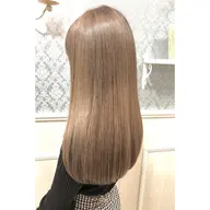 【全体ケアブリーチ】カット+ダブルカラー+トリートメント