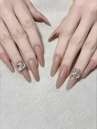 【チップ長出し】ワンカラー+大パーツ2個（マグネットorフラッシュ）