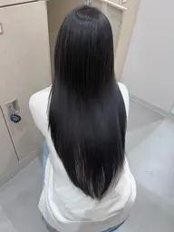 【縮毛矯正まではしたくない方オススメ✨】カット+ナチュラルストレート+オージュアトリートメント