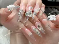 【長さ出し】持ち込み10本アート&パーツ埋め尽くし つけ放題🍇