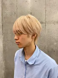 【メンズ限定🚹】艶髪ハイトーン✨️ブリーチダブルカラー➕カット💇