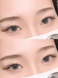 Jr.アイリストクーポン🎀フラットラッシュ140本(オフ、高級コーティング付)✨¥4400 モデル様募集👀
