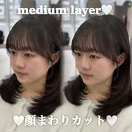 顔まわりカット+透明感カラー+スパ10分🤎