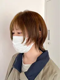 【 人気ℕ𝕠.4 】🧡似合わせカット＋ブリーチ無しダブルカラー＋3ステップ艶トリートメント🧡