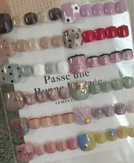 【カラー変更OK🩵】フット🦶デザイン